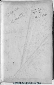 Libro de Acuerdos de la Curia Metropolitana n° 8 (1904-1911)