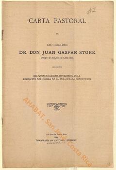 Carta pastoral de Juan Gaspar Stork, II obispo de San José, con motivo del quincuagésimo aniversario de la definición del dogma de la Inmaculada Concepción