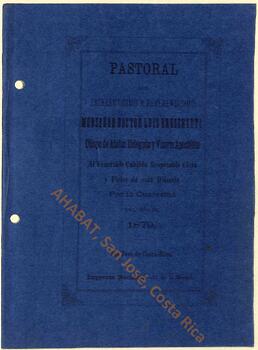 Carta pastoral de Luis Bruschetti, vicario apostólico de la Diócesis de San José, con motivo de la Cuaresma de 1879