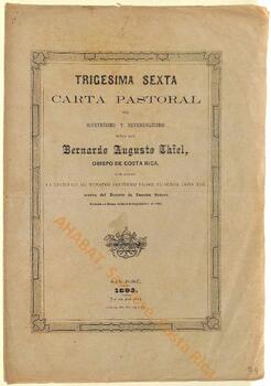 Trigésima sexta carta pastoral de Bernardo Augusto Thiel, II obispo de San José, sobre la celebración del mes del Rosario de 1895