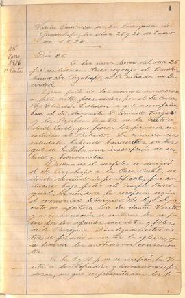 Libro de Visitas Pastorales número 7: Visitas de Rafael Otón Castro, I Arzobispo de San José (1926)