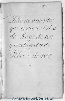 Libro de Acuerdos de la Curia Metropolitana n° 5 (1885-1891)