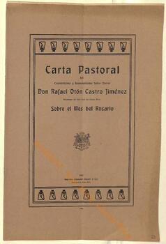 Carta pastoral de Rafael Otón Castro, I arzobispo de San José, con motivo del mes del Rosario de 1922