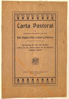 Carta pastoral de Rafael Otón Castro, I arzobispo de San José, con motivo del mes del Rosario de 1932