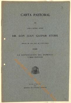 Carta pastoral de Juan Gaspar Stork, II obispo de San José, sobre la santificación del domingo y días festivos