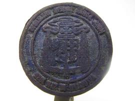 Sello de Román Arrieta, V arzobispo de San José