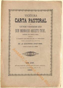Vigésima carta pastoral de Bernardo Augusto Thiel, II obispo de San José, sobre la enseñanza de la doctrina cristiana
