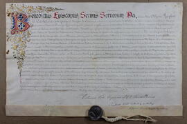 Bula de Benedicto XV nombrando a Rafael Otón Castro arzobispo de San José